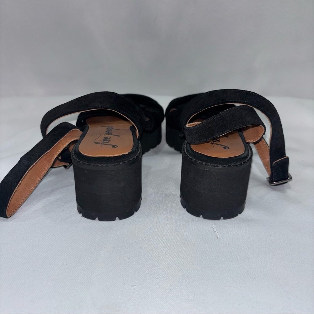 FREE PEOPLE ESSEX SANDAL Womens Leather Ankle Strap Platform Sandals - Picture 6 of 10